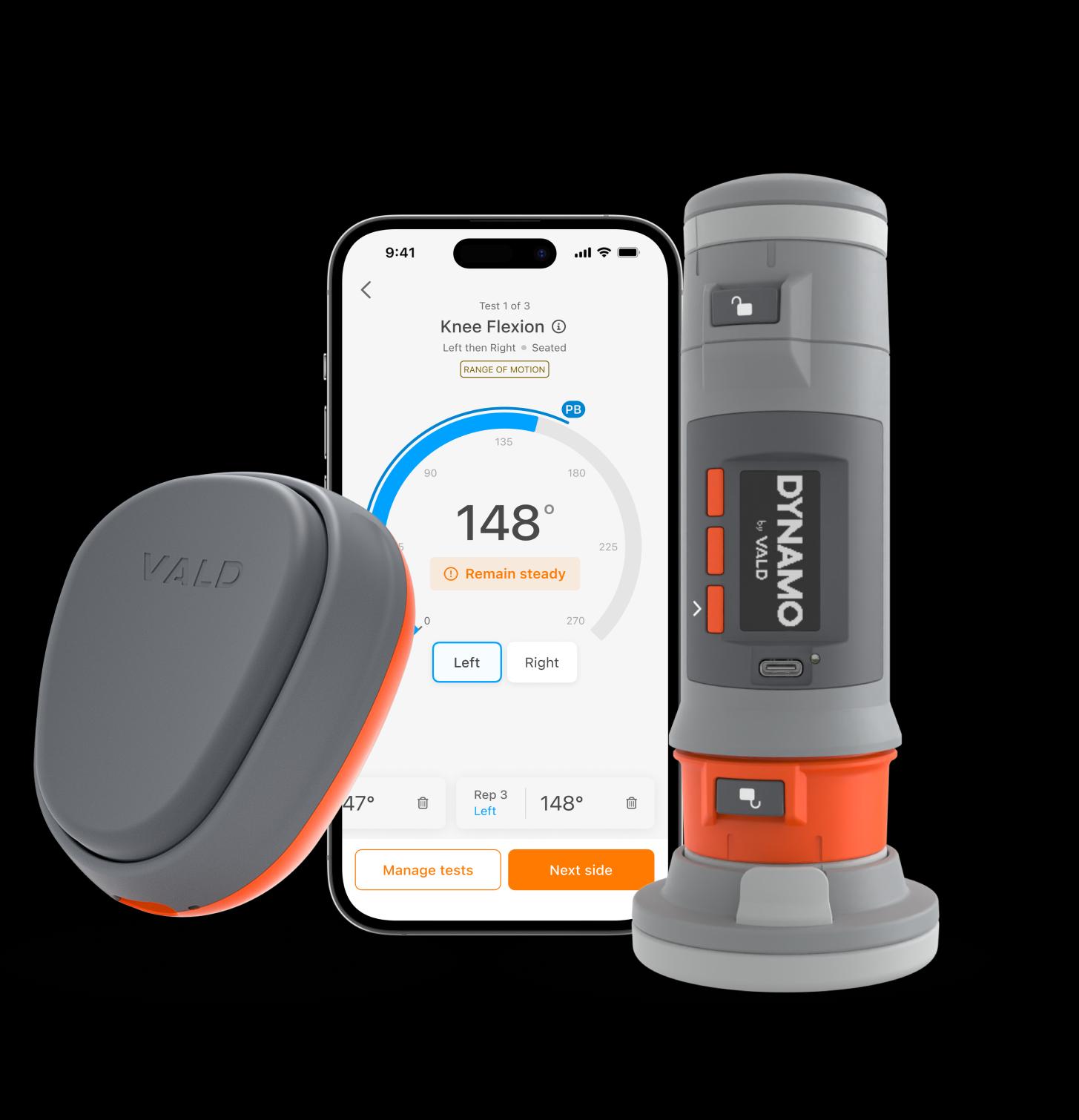 VALD Dynamo strength assessment device